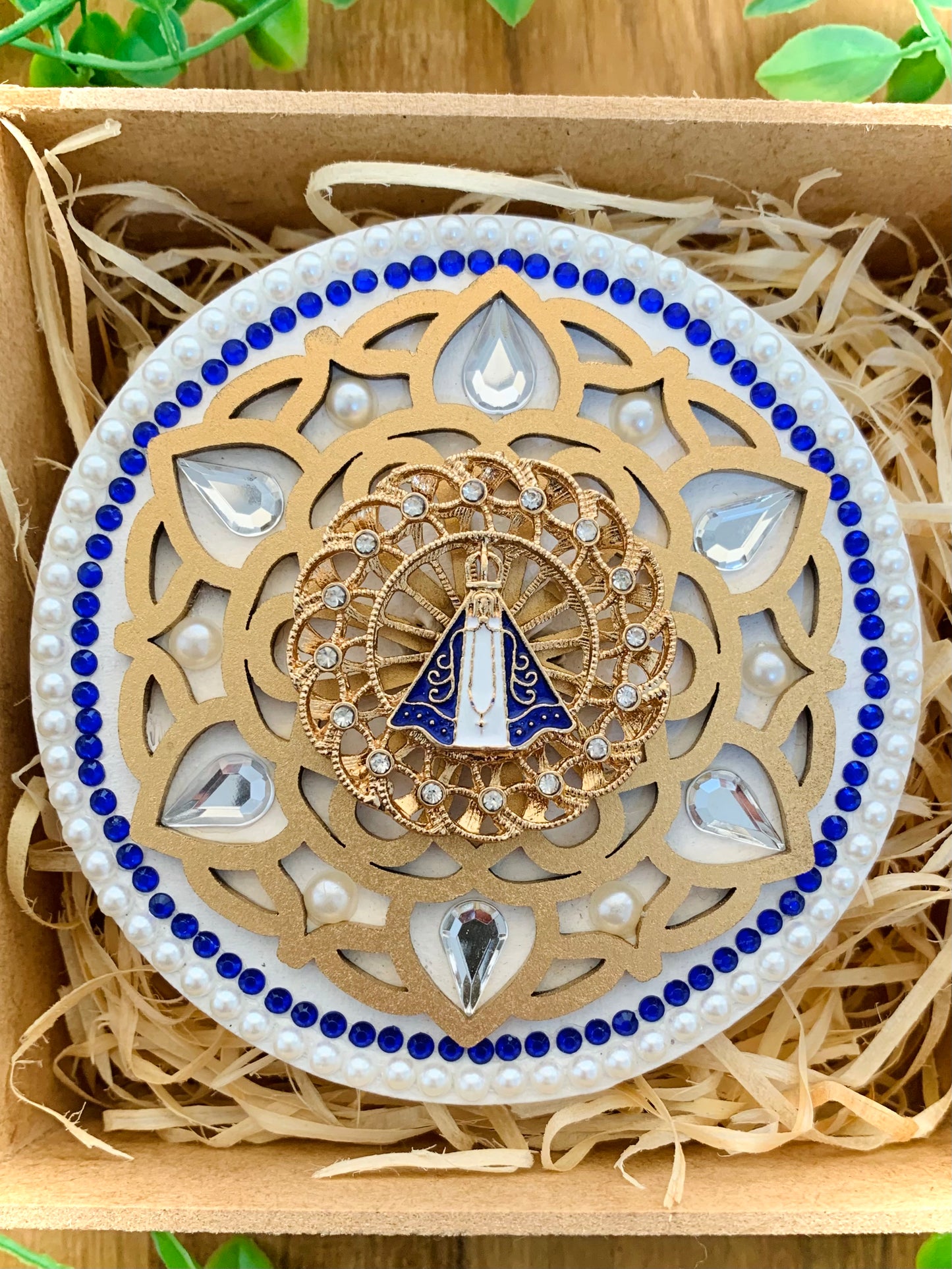 Mandala Nossa Senhora Aparecida 10cm