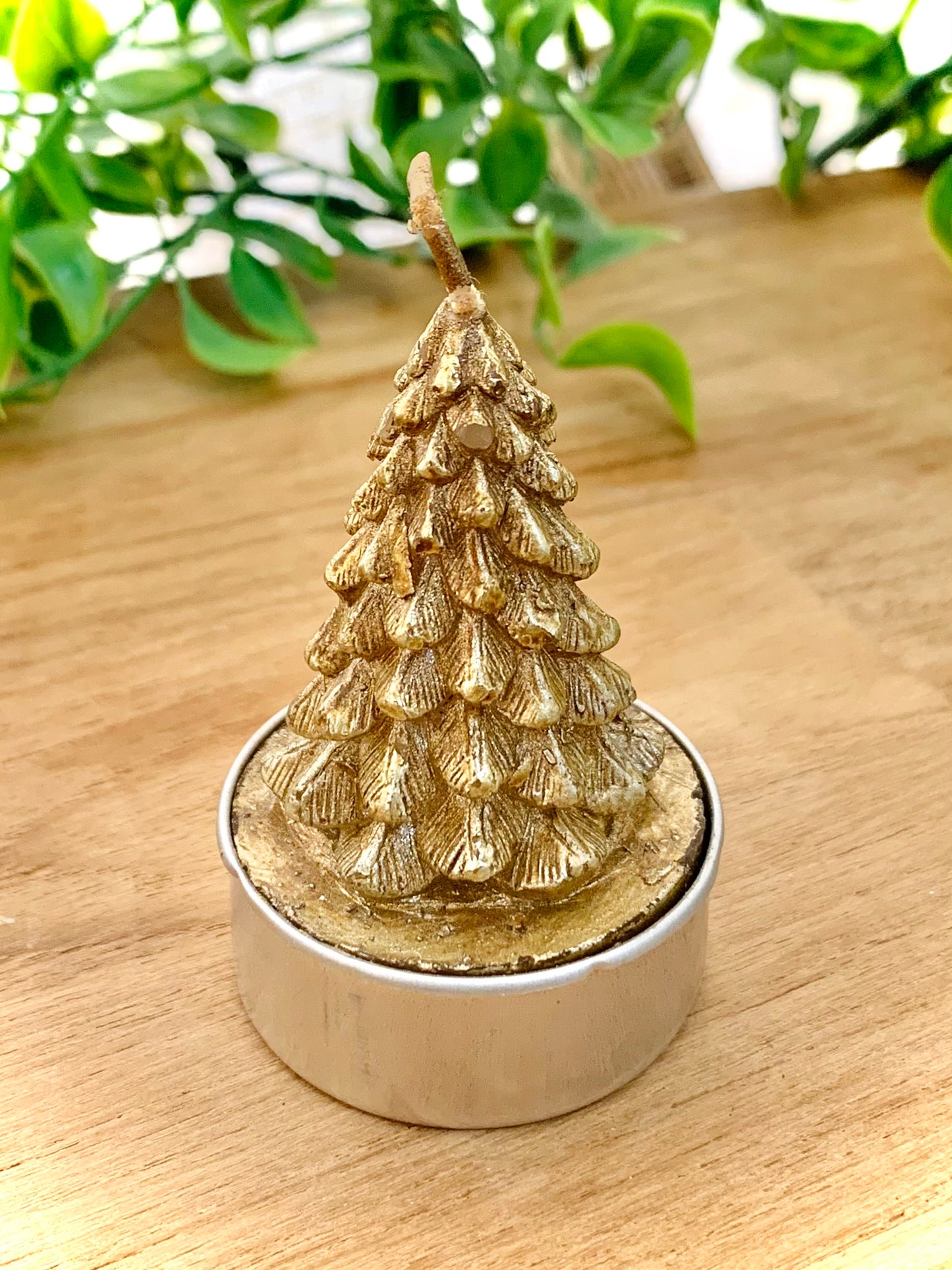 Vela Pinheirinho Dourado Árvore de Natal