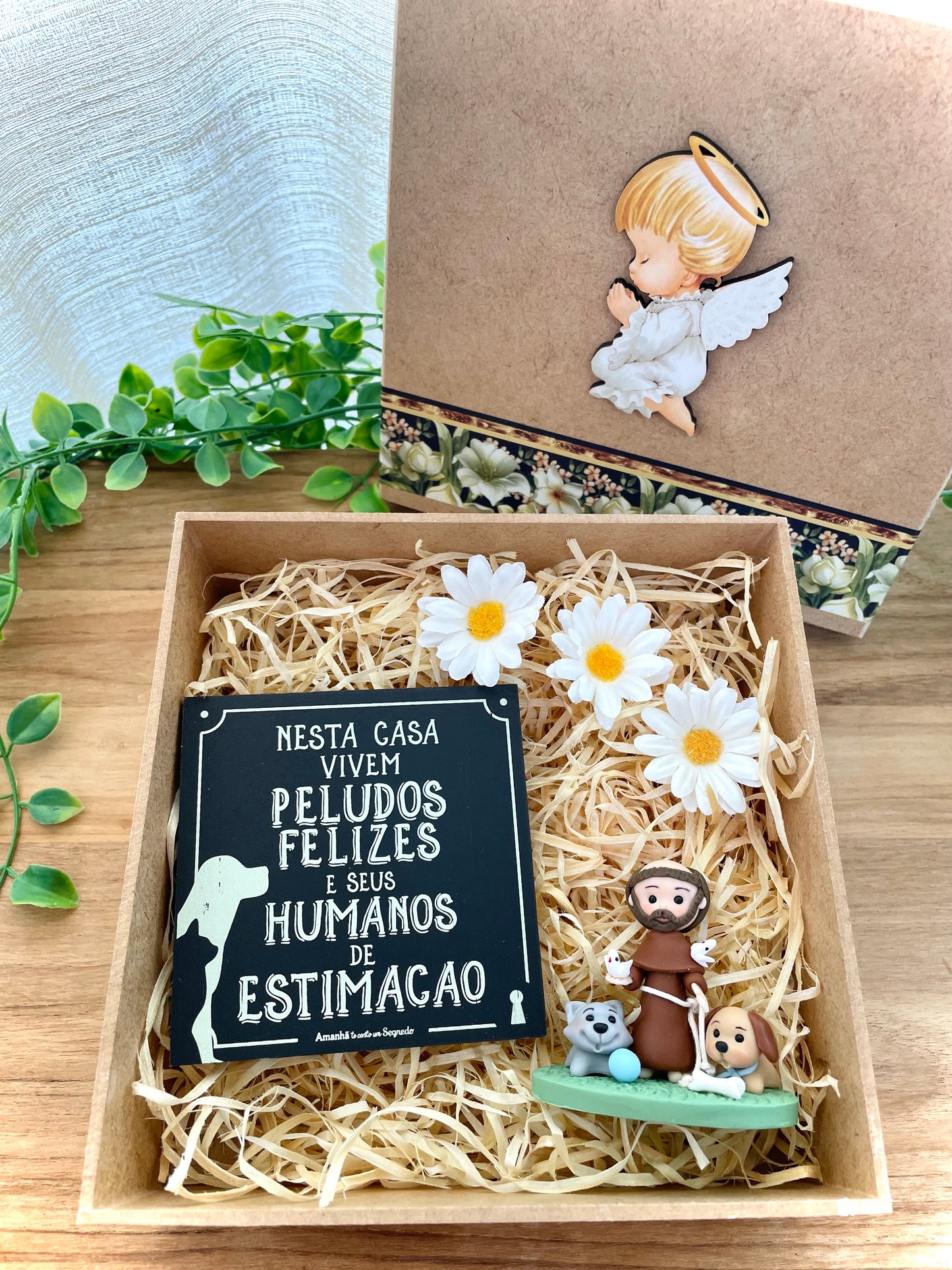 Kit Pet -  Íma "Nesta Casa Vivem Peludos Felizes..." - São Francisco