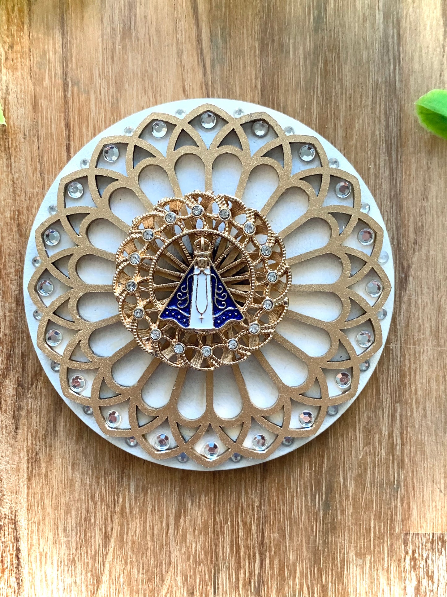 Mandala Nossa Senhora Aparecida 9cm