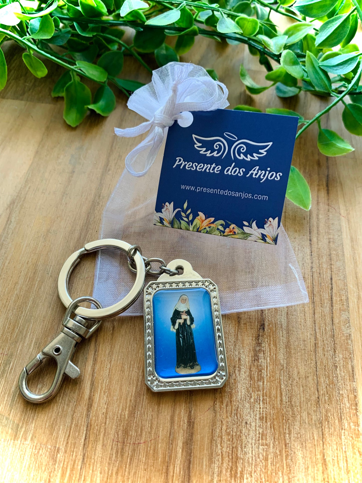 Chaveiro Metal Santa Rita