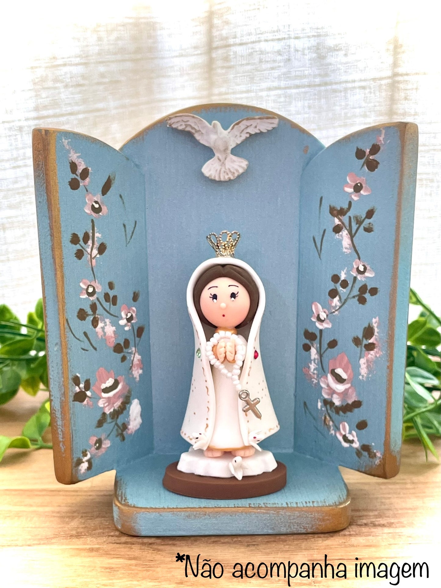 Oratório Pequeno Azul Bebê