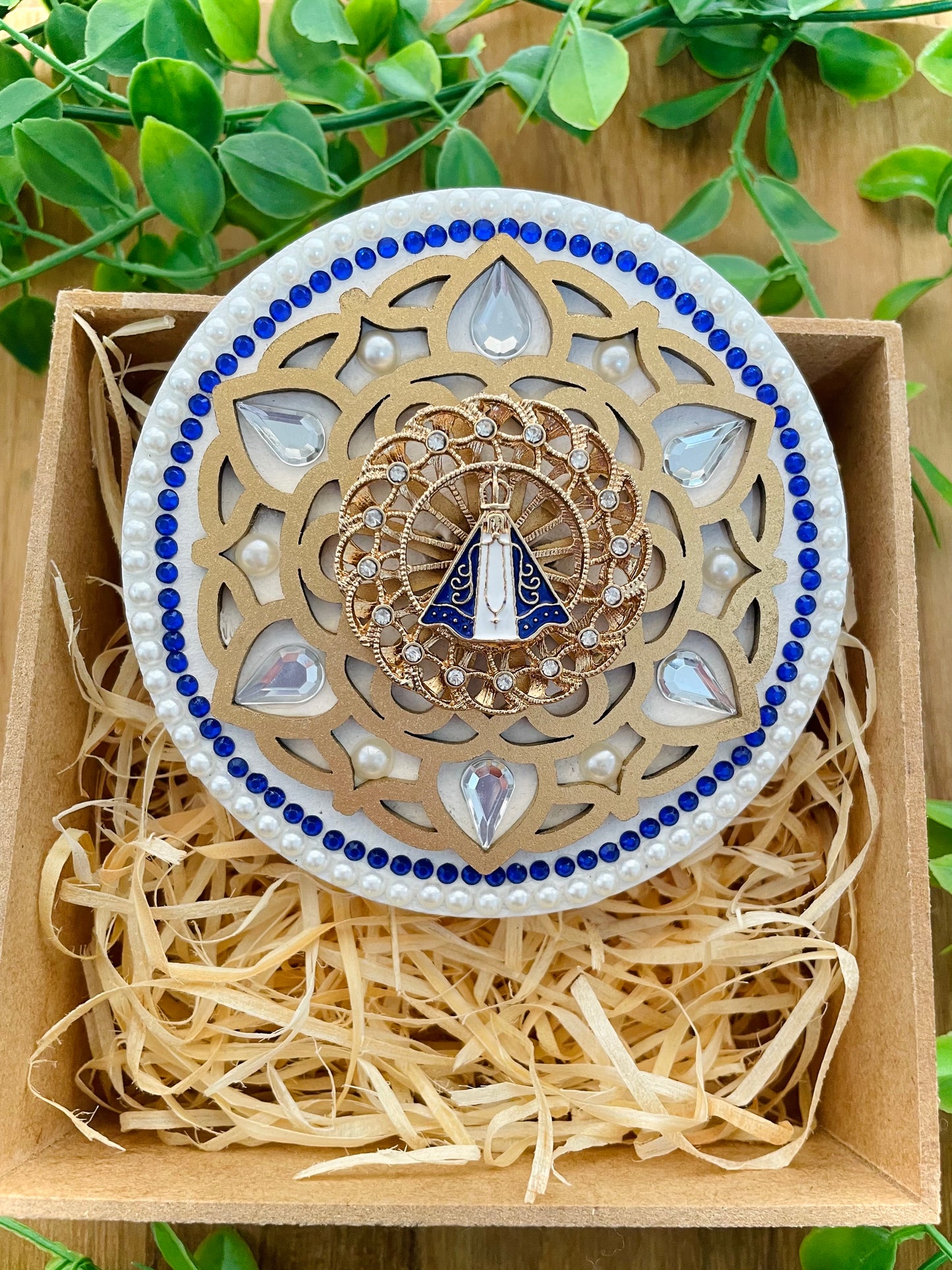 Mandala Nossa Senhora Aparecida 10cm