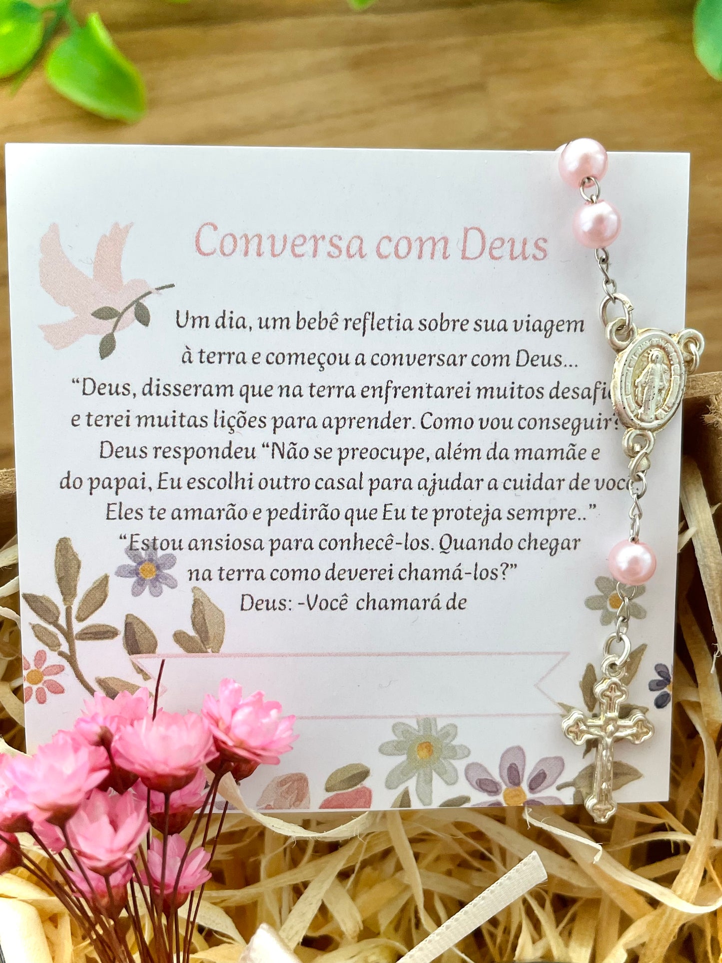 Kit Convite para Padrinhos - Batismo