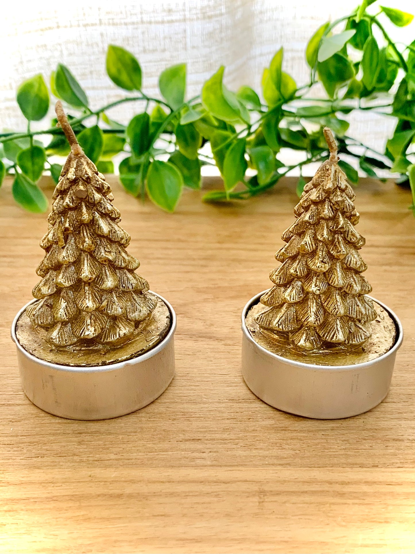 Vela Pinheirinho Dourado Árvore de Natal
