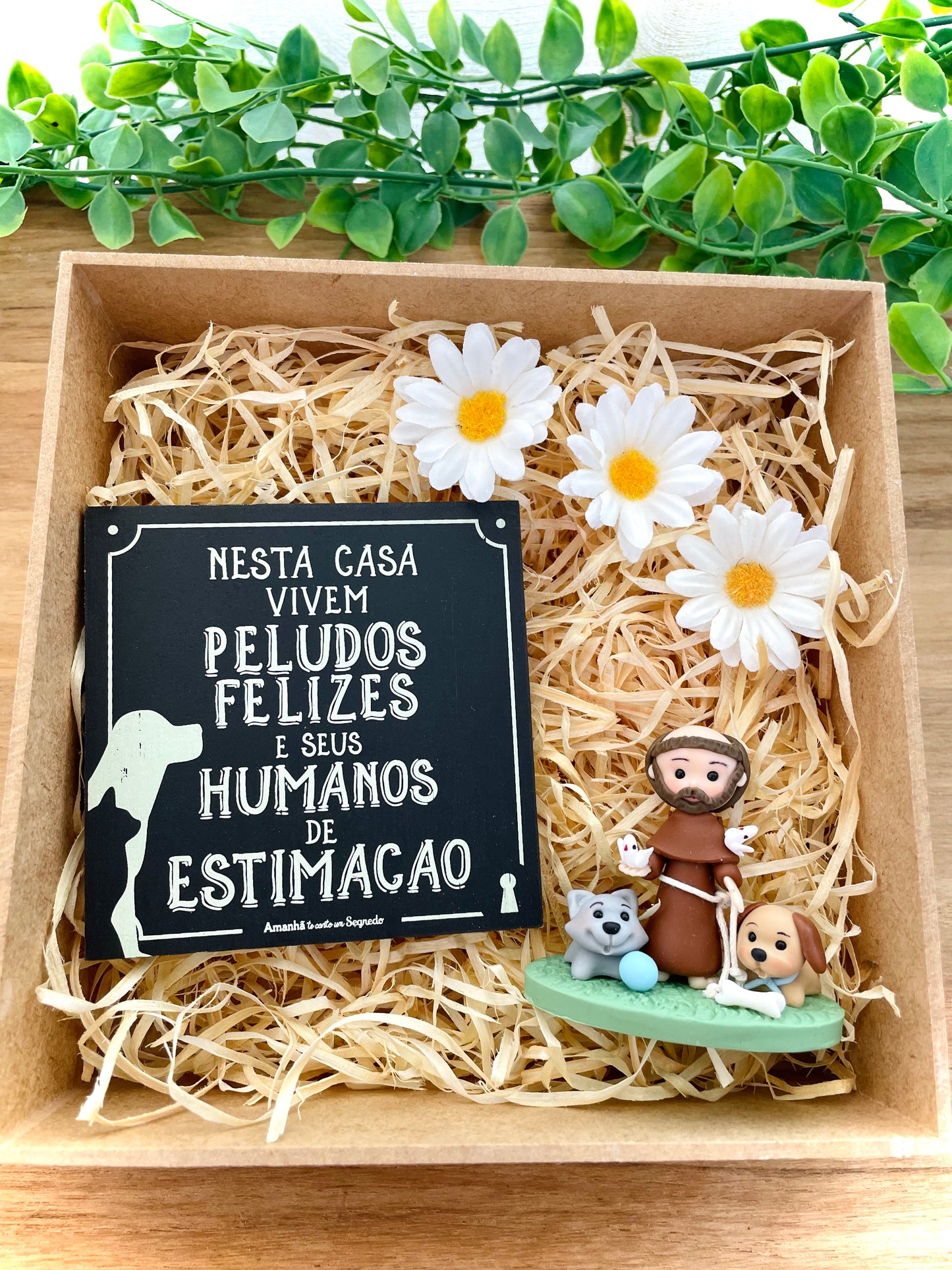 Kit Pet -  Íma "Nesta Casa Vivem Peludos Felizes..." - São Francisco