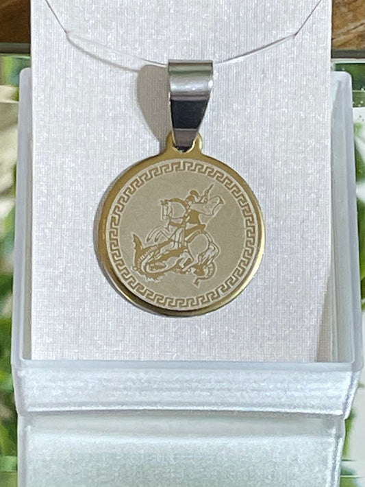 Medalha São Jorge - Aço