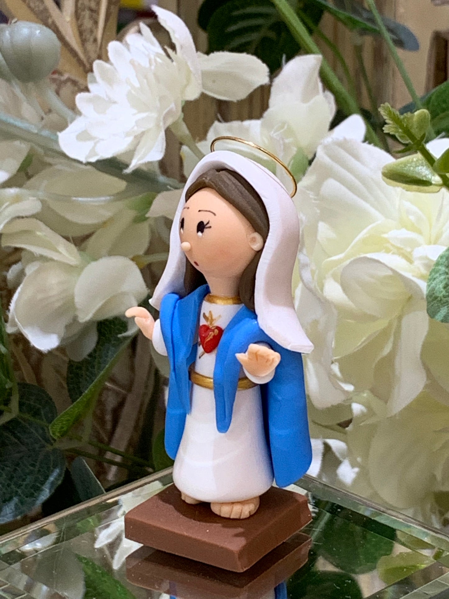 Sagrado Coração de Maria em Biscuit