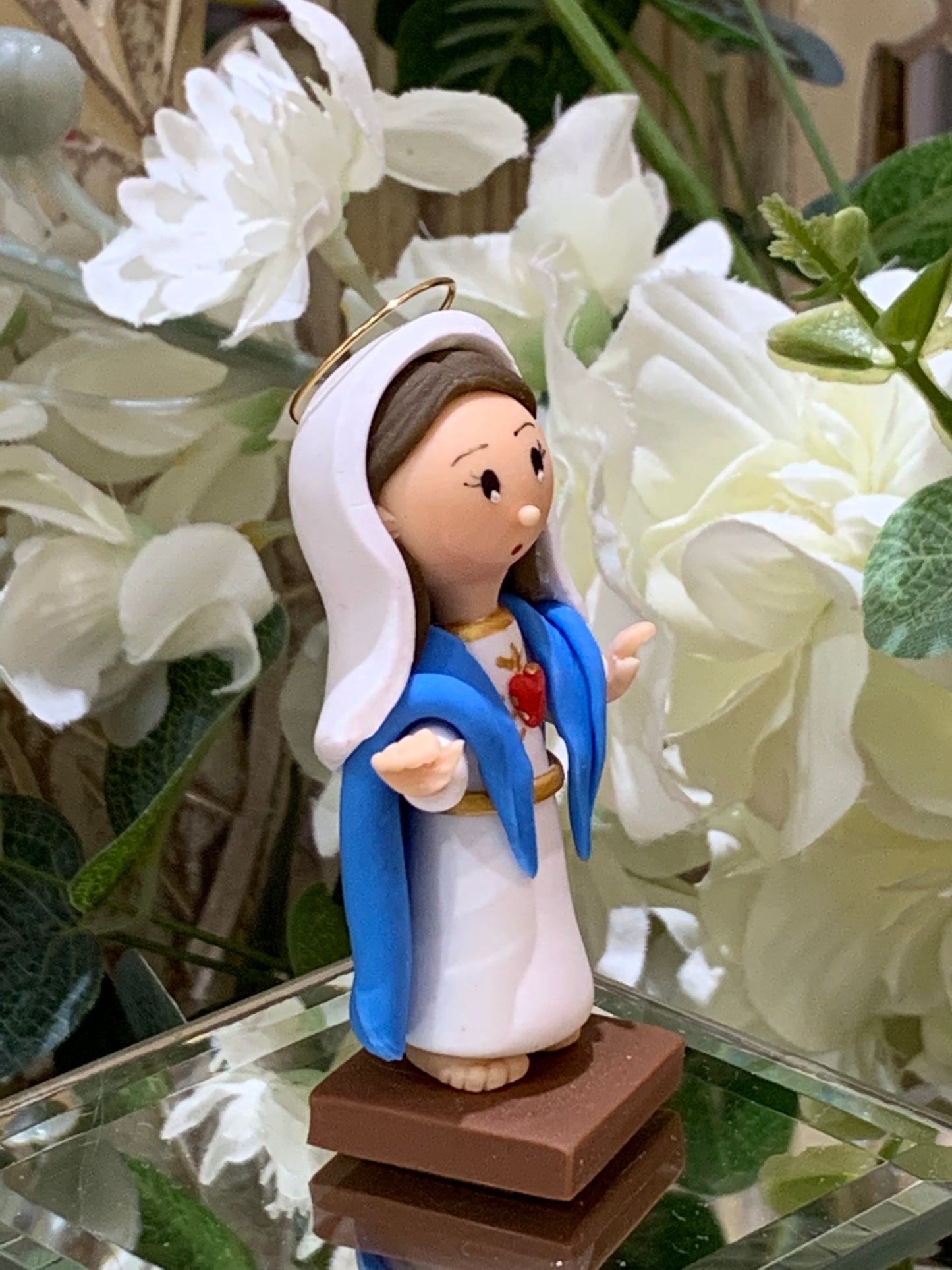 Sagrado Coração de Maria em Biscuit